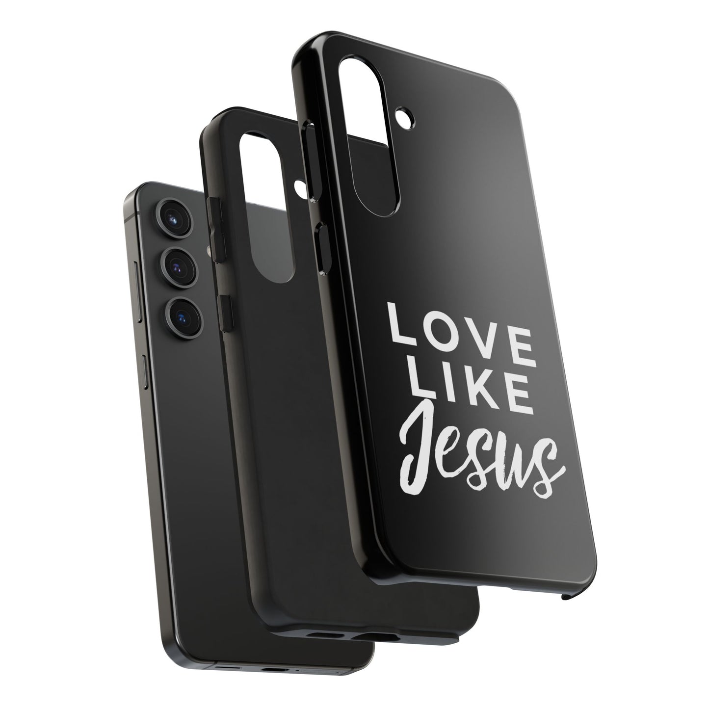 LOVE LIKE JESUS B+W PHONE CASE