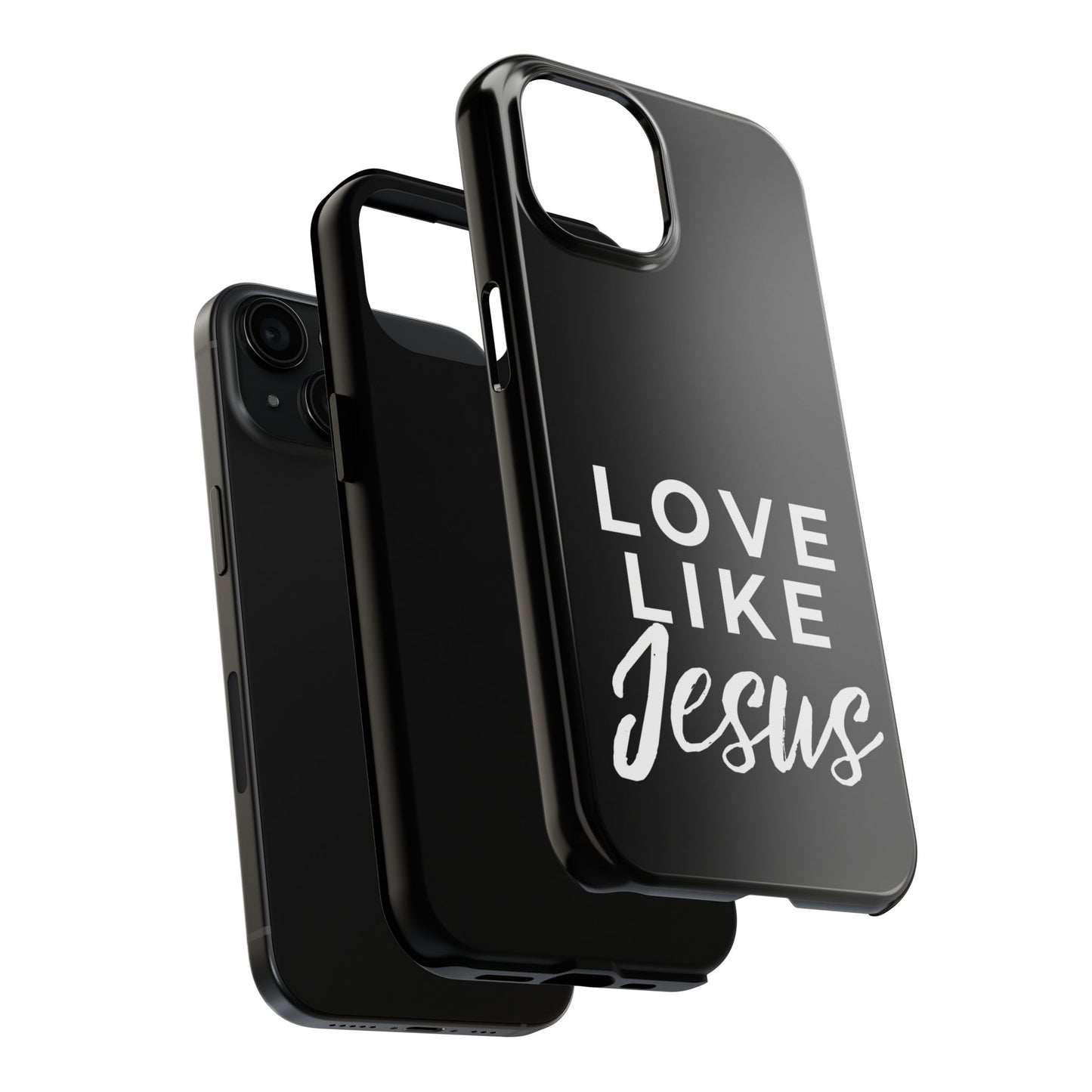 LOVE LIKE JESUS B+W PHONE CASE