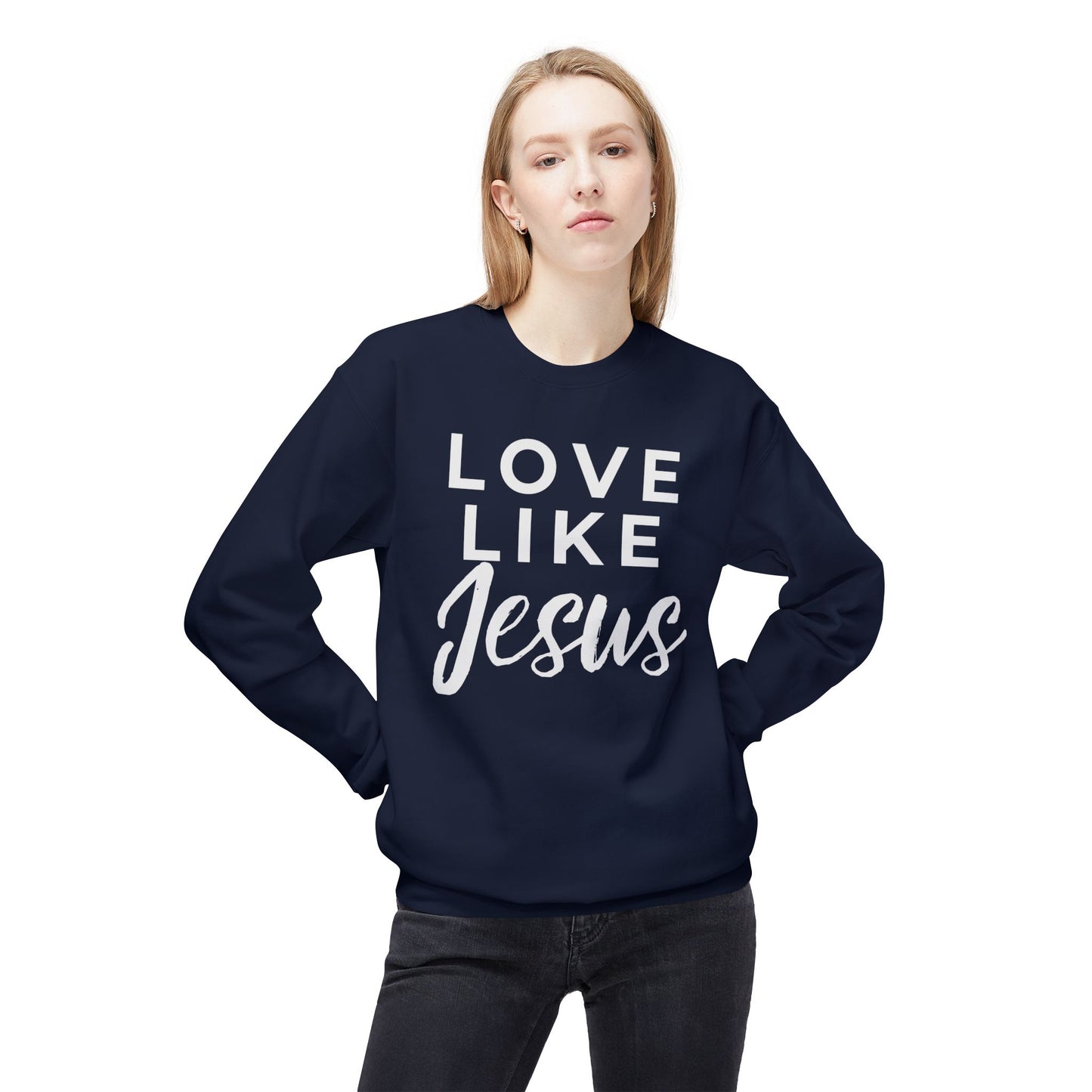 LOVE LIKE JESUS CREWNECK SWEATSHIRT