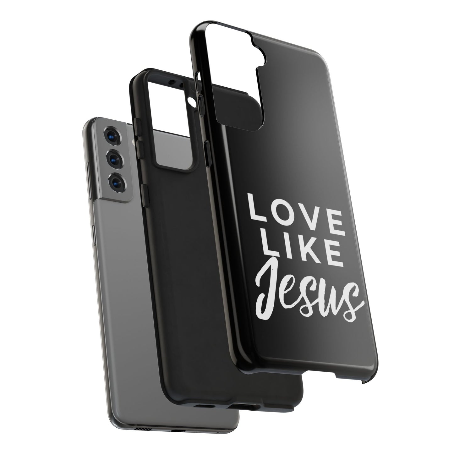 LOVE LIKE JESUS B+W PHONE CASE