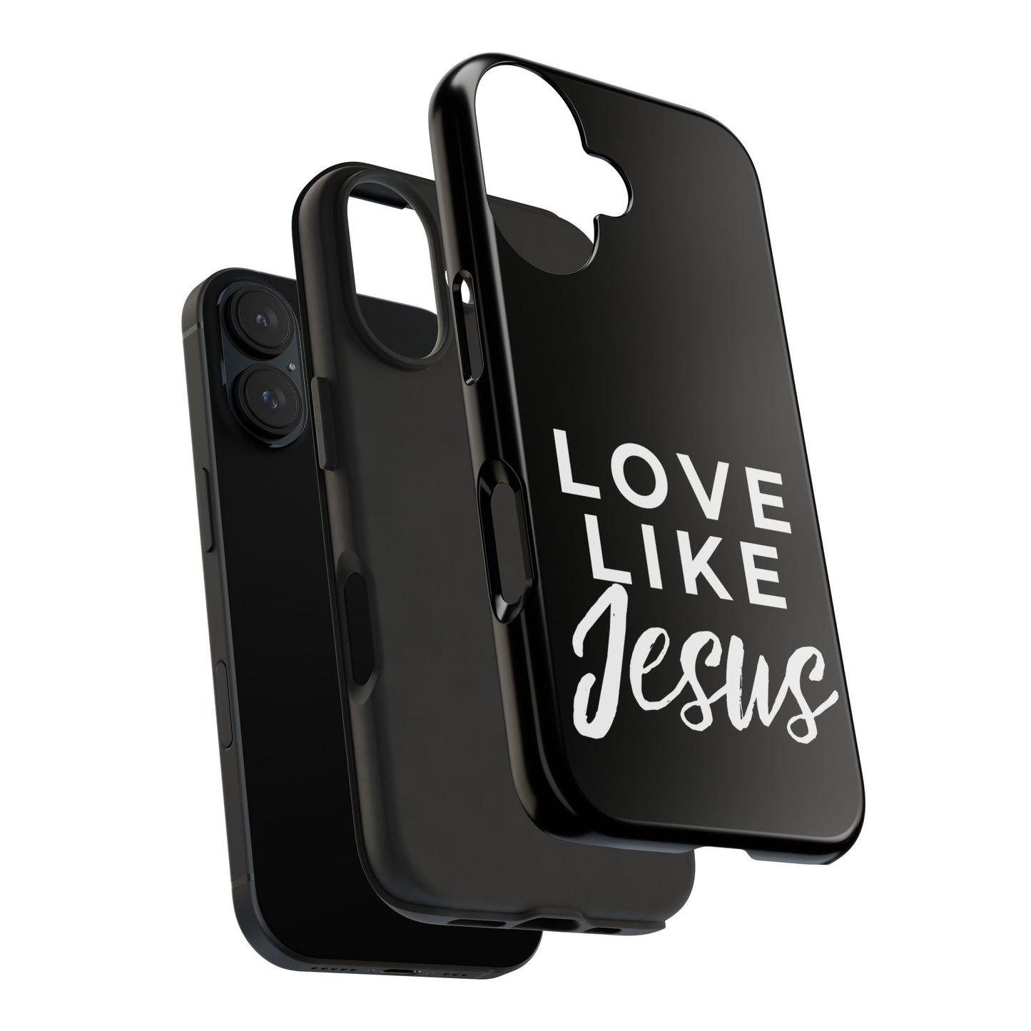 LOVE LIKE JESUS B+W PHONE CASE