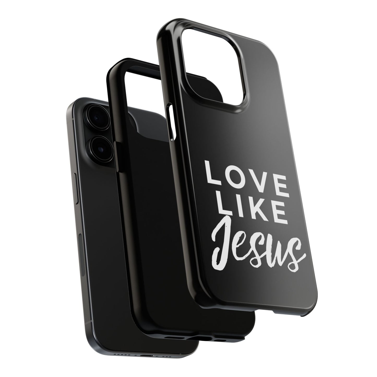 LOVE LIKE JESUS B+W PHONE CASE