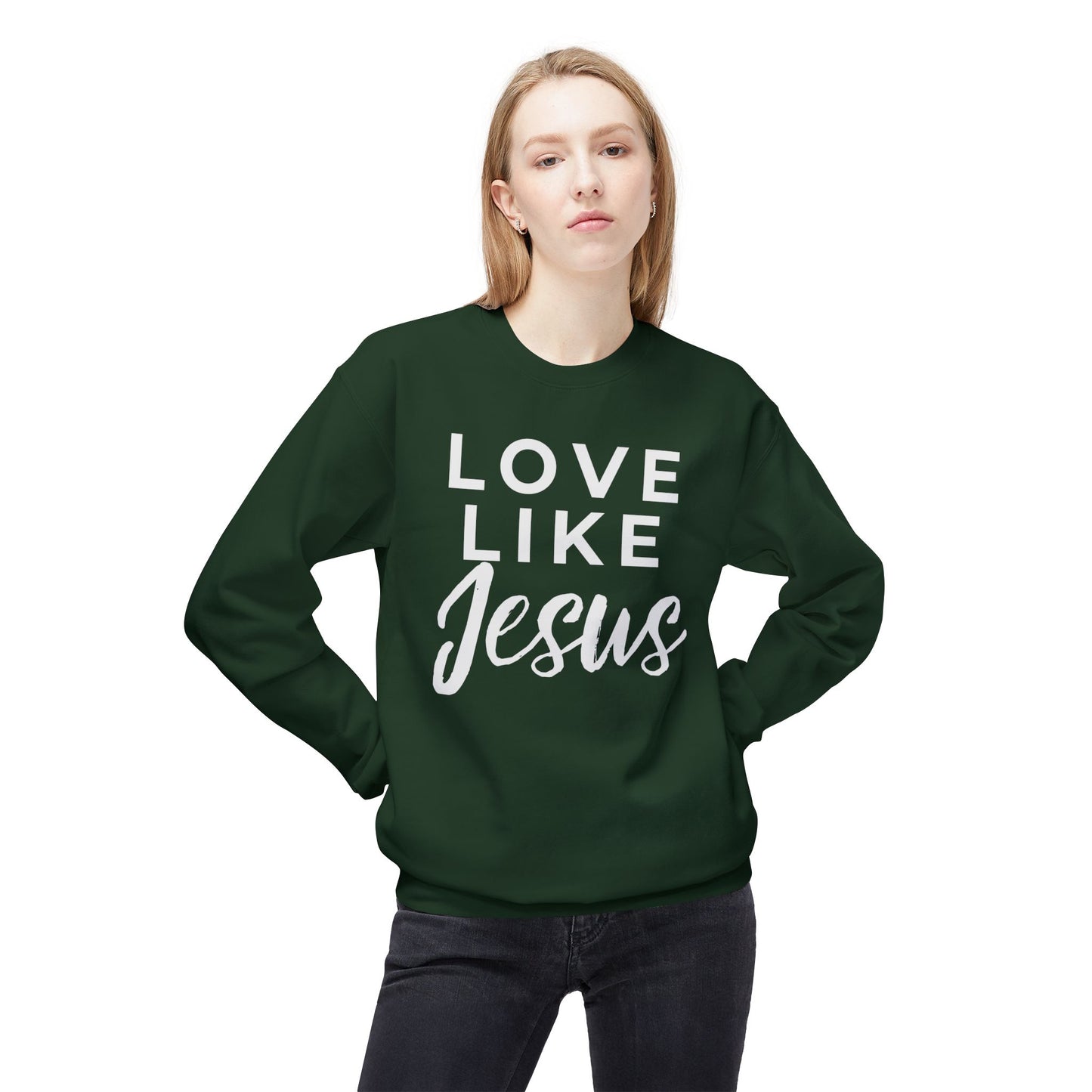 LOVE LIKE JESUS CREWNECK SWEATSHIRT
