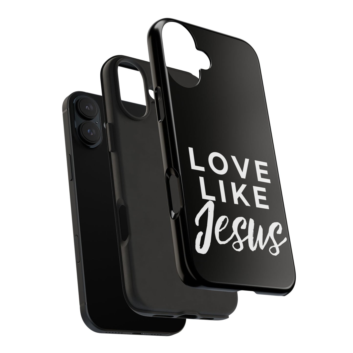 LOVE LIKE JESUS B+W PHONE CASE