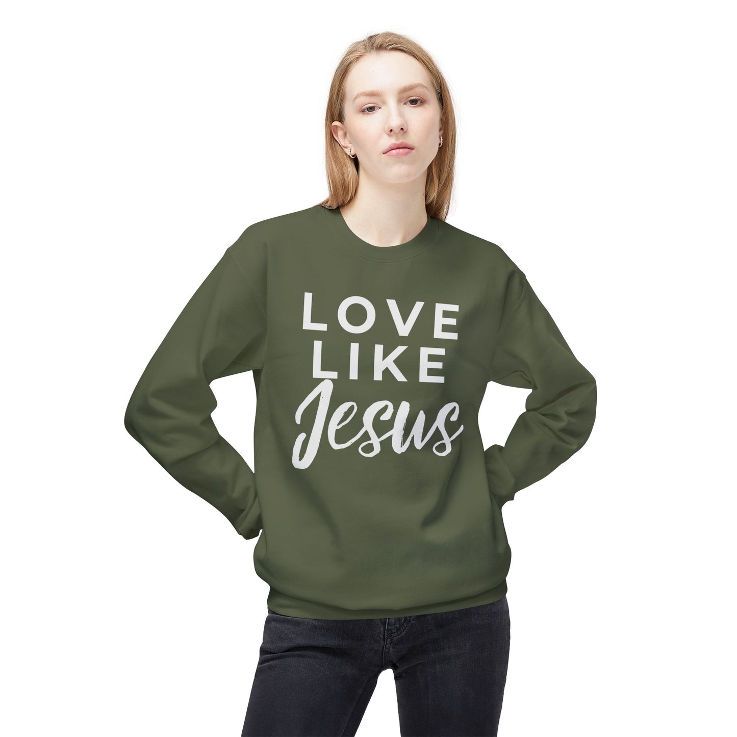 LOVE LIKE JESUS CREWNECK SWEATSHIRT