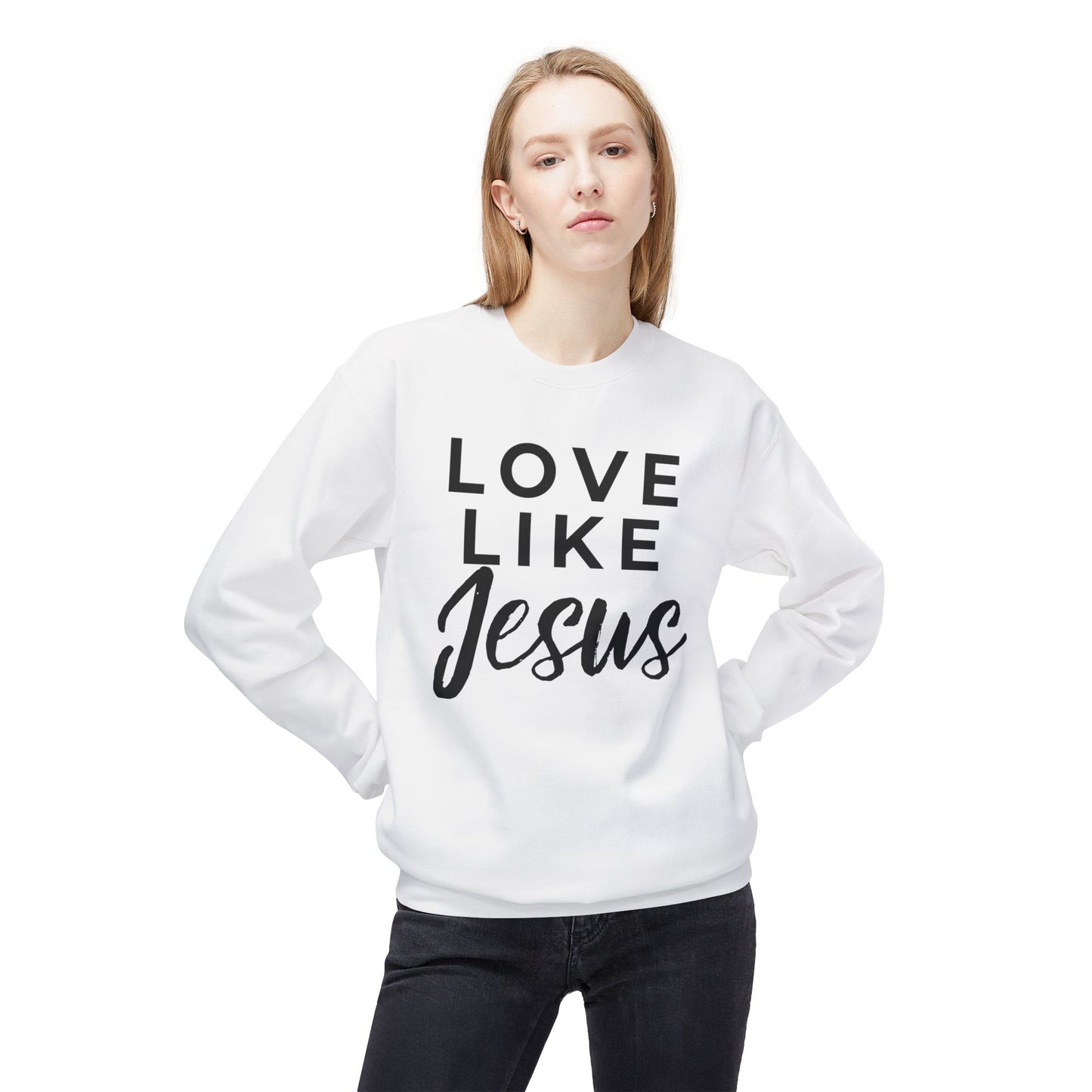 LOVE LIKE JESUS CREWNECK SWEATSHIRT