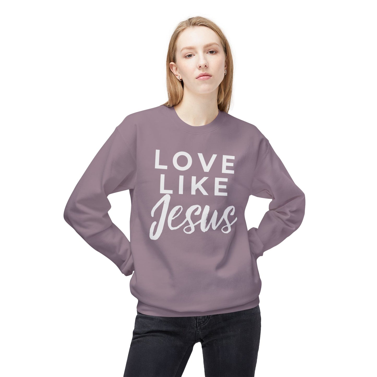 LOVE LIKE JESUS CREWNECK SWEATSHIRT