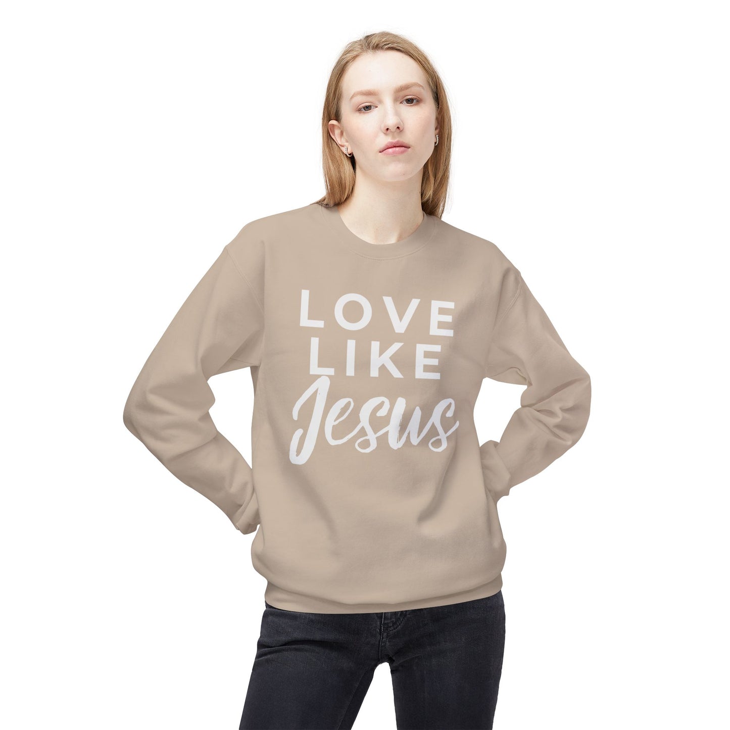 LOVE LIKE JESUS CREWNECK SWEATSHIRT