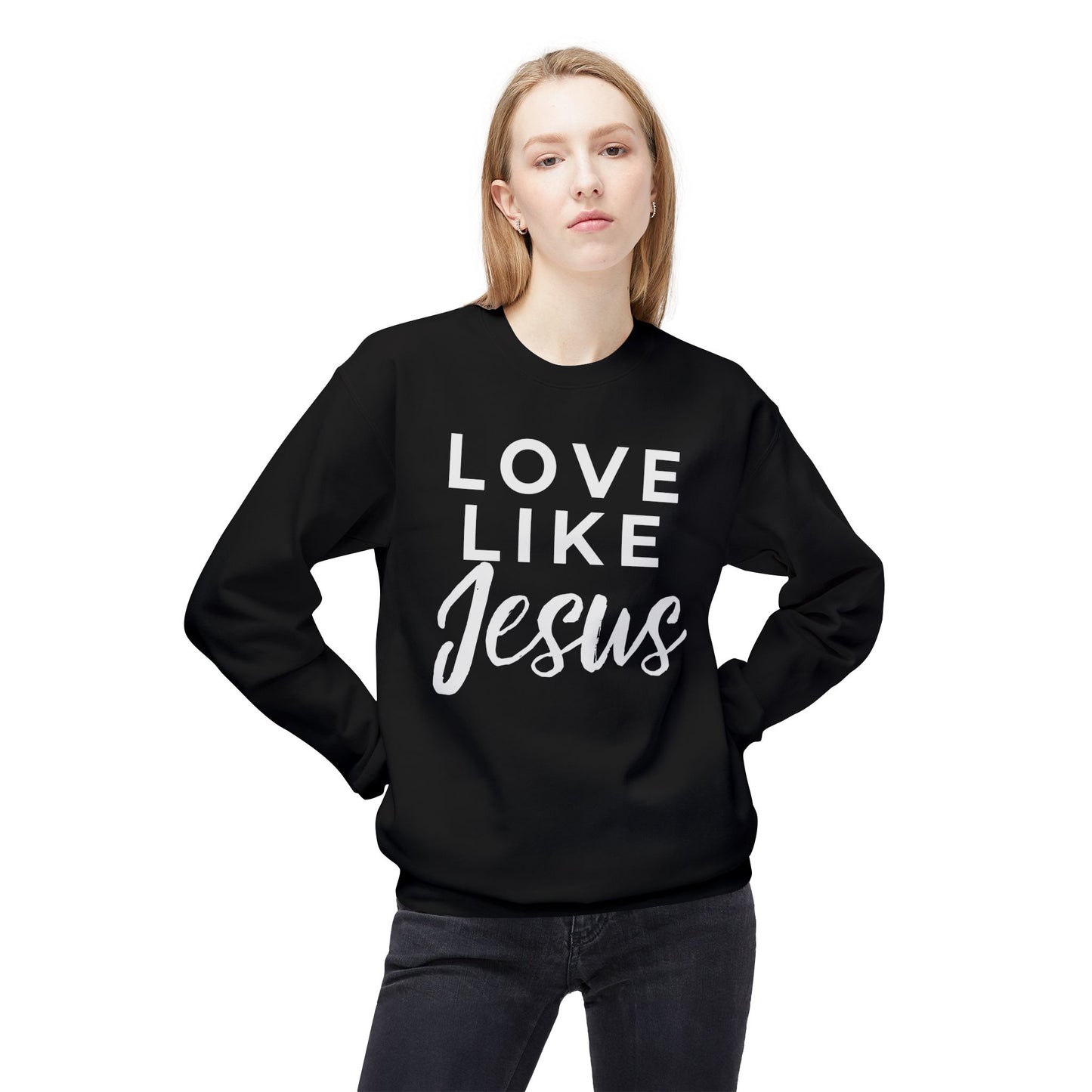 LOVE LIKE JESUS CREWNECK SWEATSHIRT