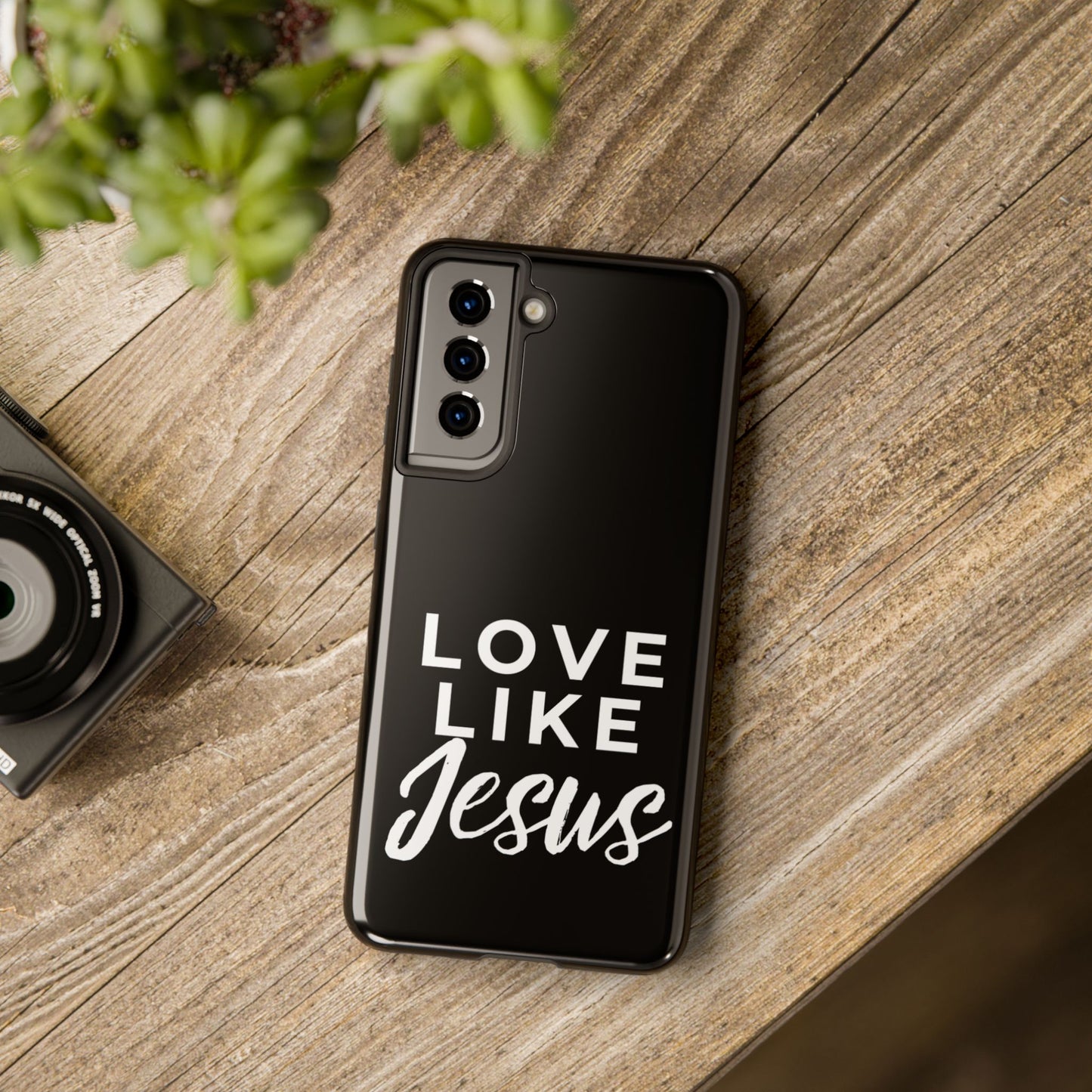 LOVE LIKE JESUS B+W PHONE CASE