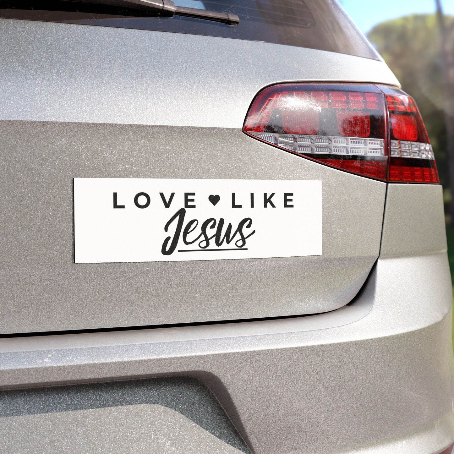 LOVE LIKE JESUS CAR MAGNET